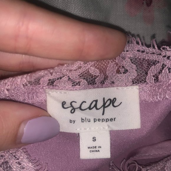 Francesca's Purple/Pink Slip Dress - Picture 2 of 4